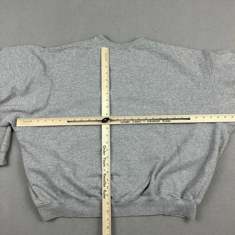Vintage Nike Sweatshirt Men 2XL Gray Pullover Crewneck Sweatshirt Swoosh 90s *